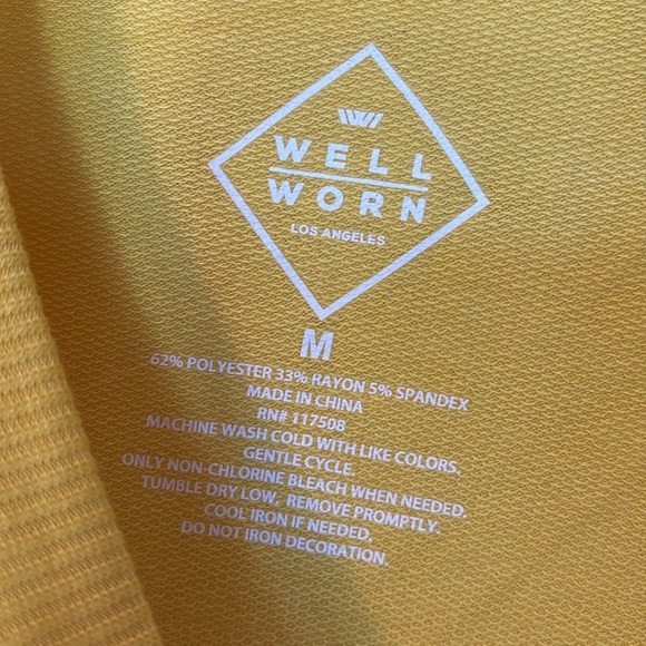 Well Worn Latino Heritage Month Yellow Poderosa Long Sleeve Top - Picture 3 of 4